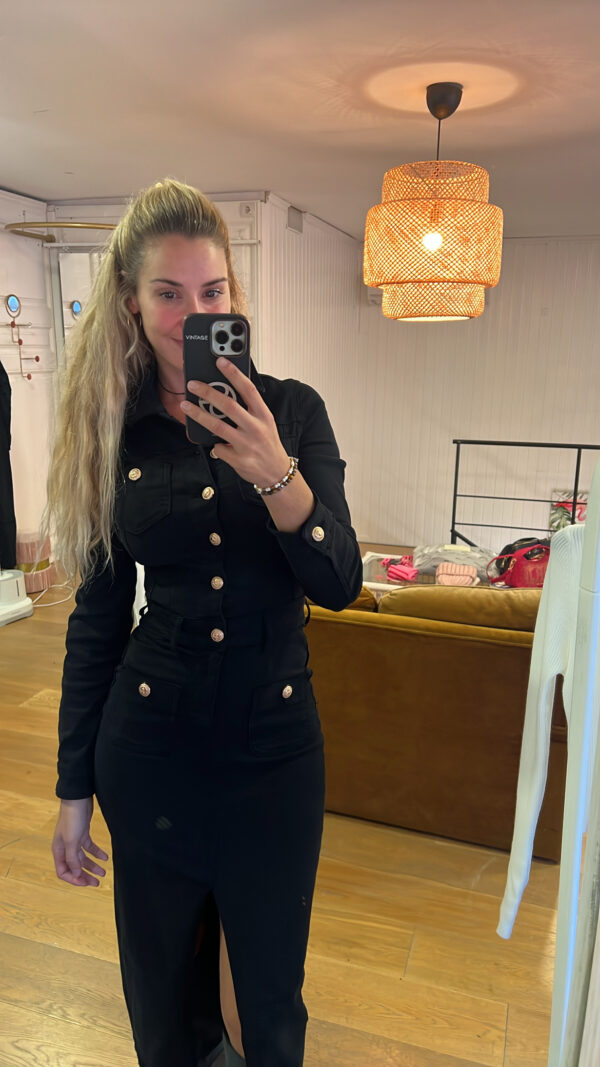 Vestido perfecto denim negro