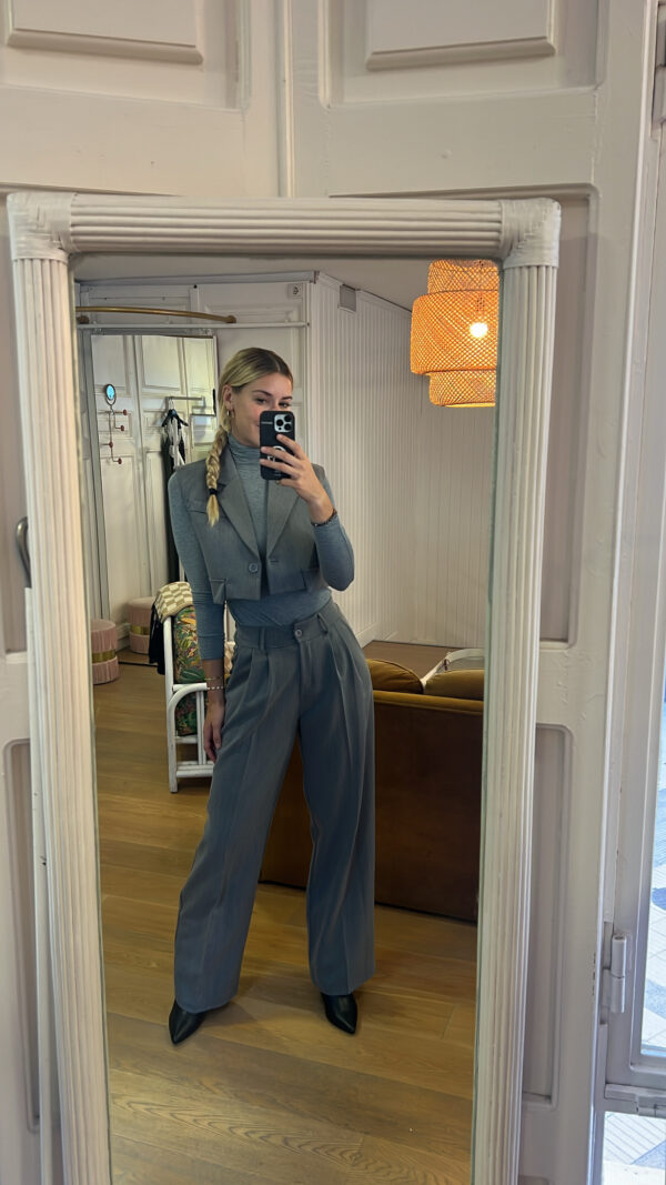 Traje faralá gris