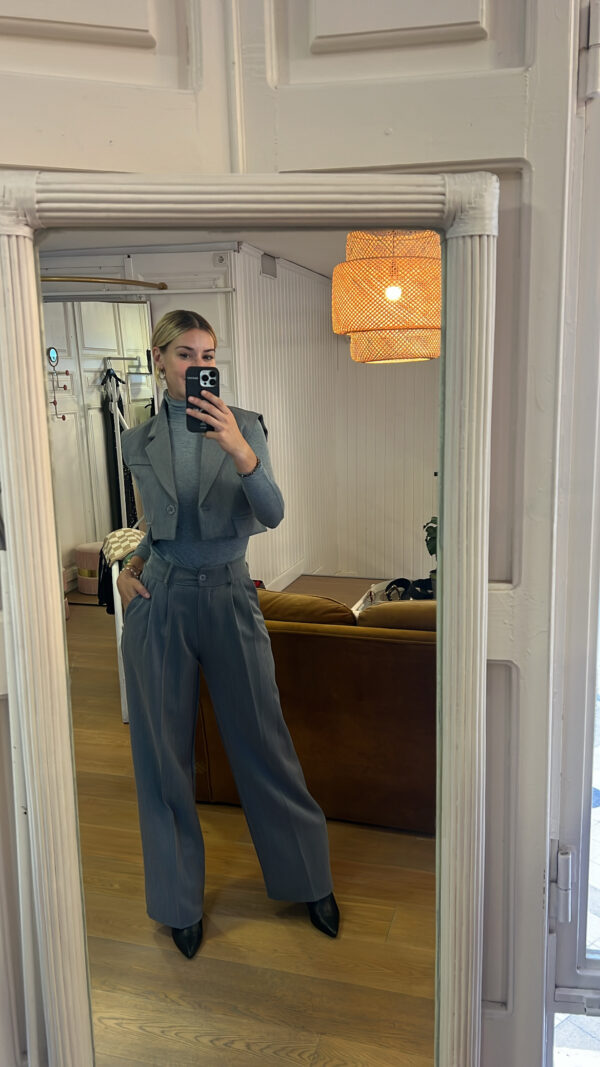 Traje faralá gris