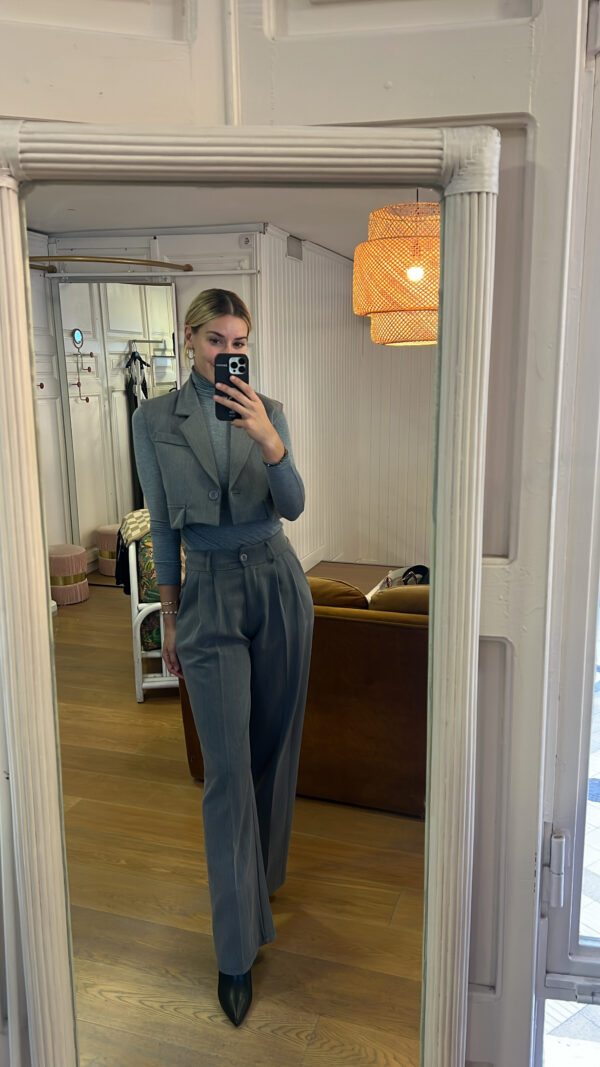 Traje faralá gris