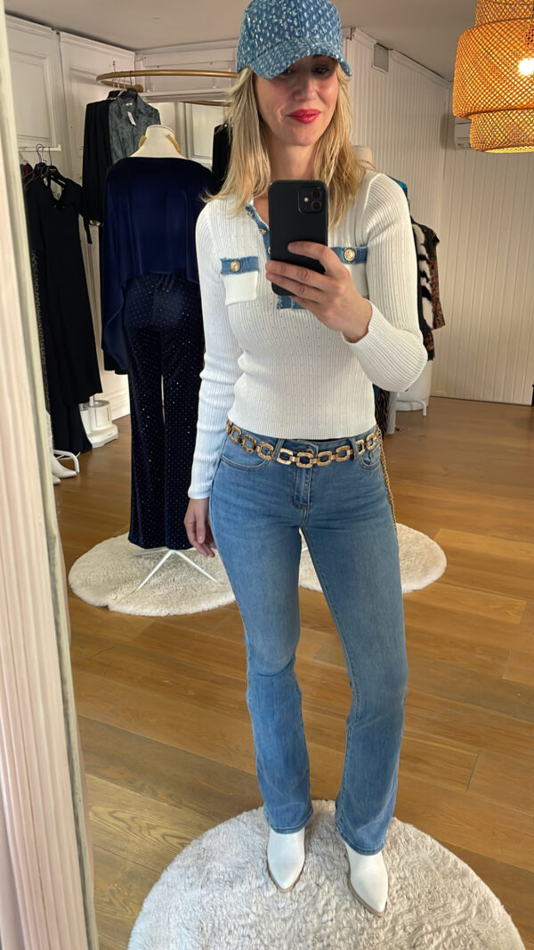 Jeans campana push up