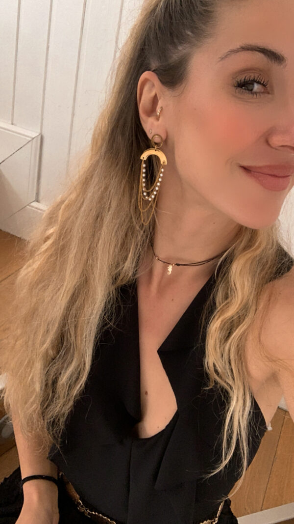 Pendientes Alba dorados