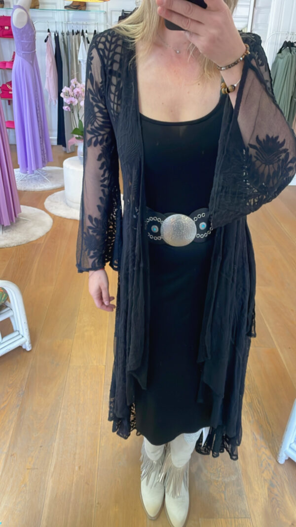 Vestido kaftan boho negro