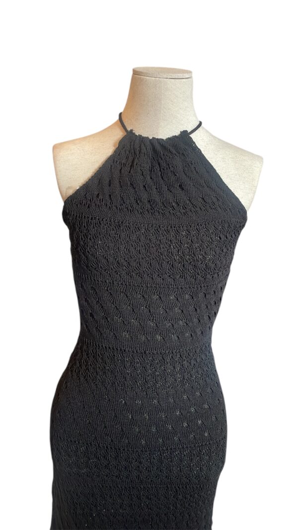 Vestido crochet sidney negro