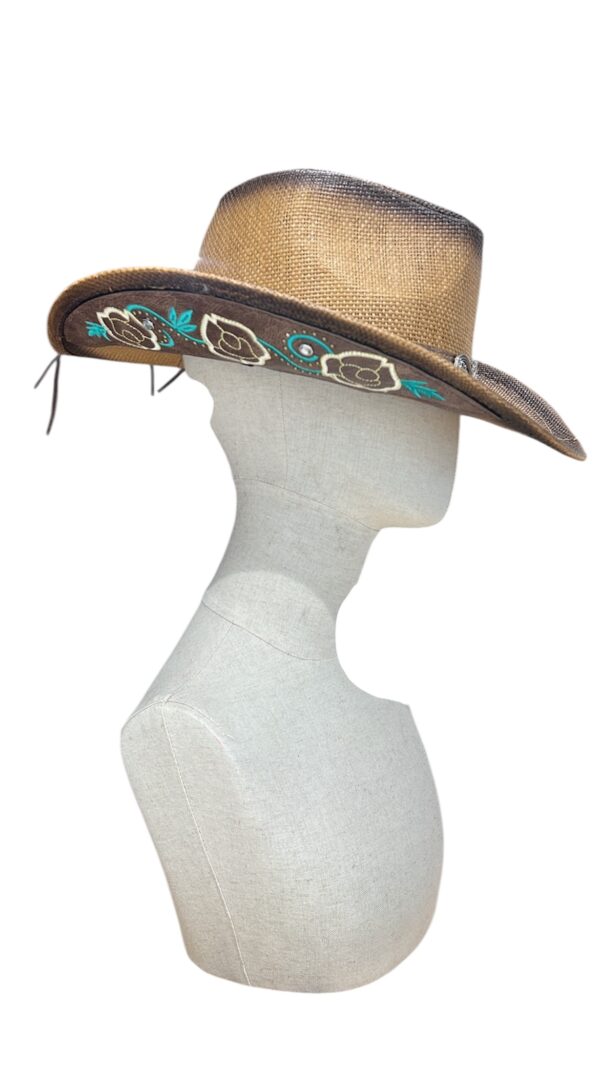 Sombrero cowgirl tabaco
