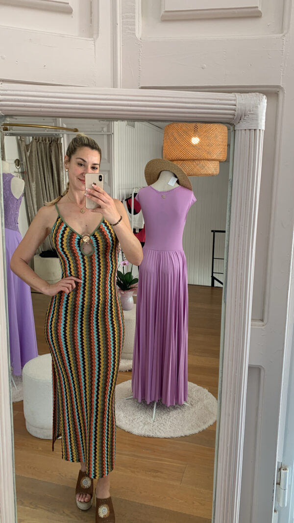 Vestido Vera punto multicolor