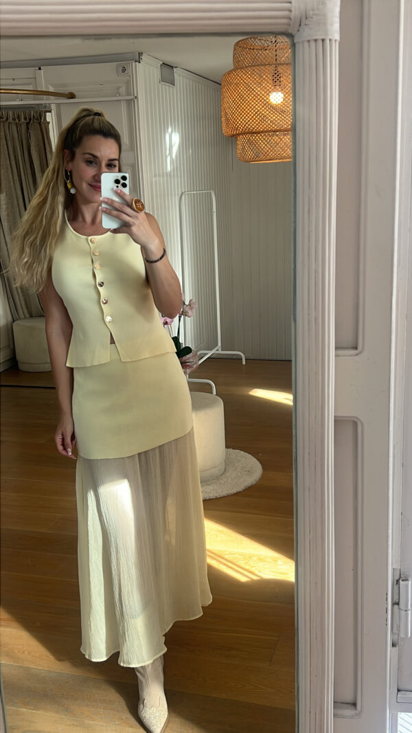 Conjunto Cayetana vainilla