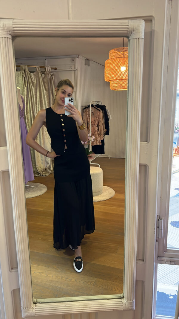 Conjunto Cayetana negro