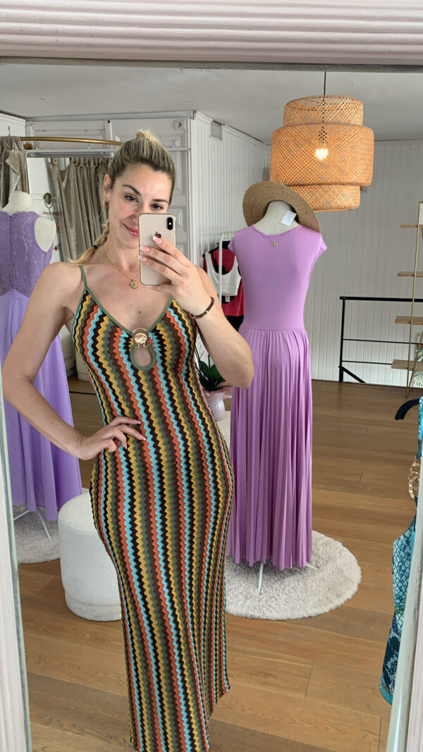 Vestido Vera punto multicolor