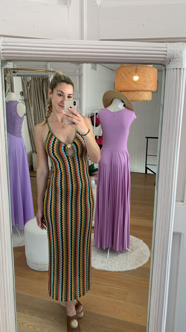 Vestido Vera punto multicolor