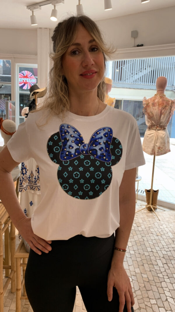 Camiseta mini azul