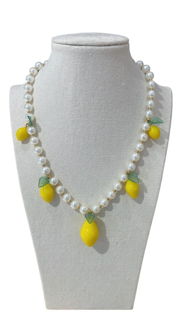 Collar limones dorado