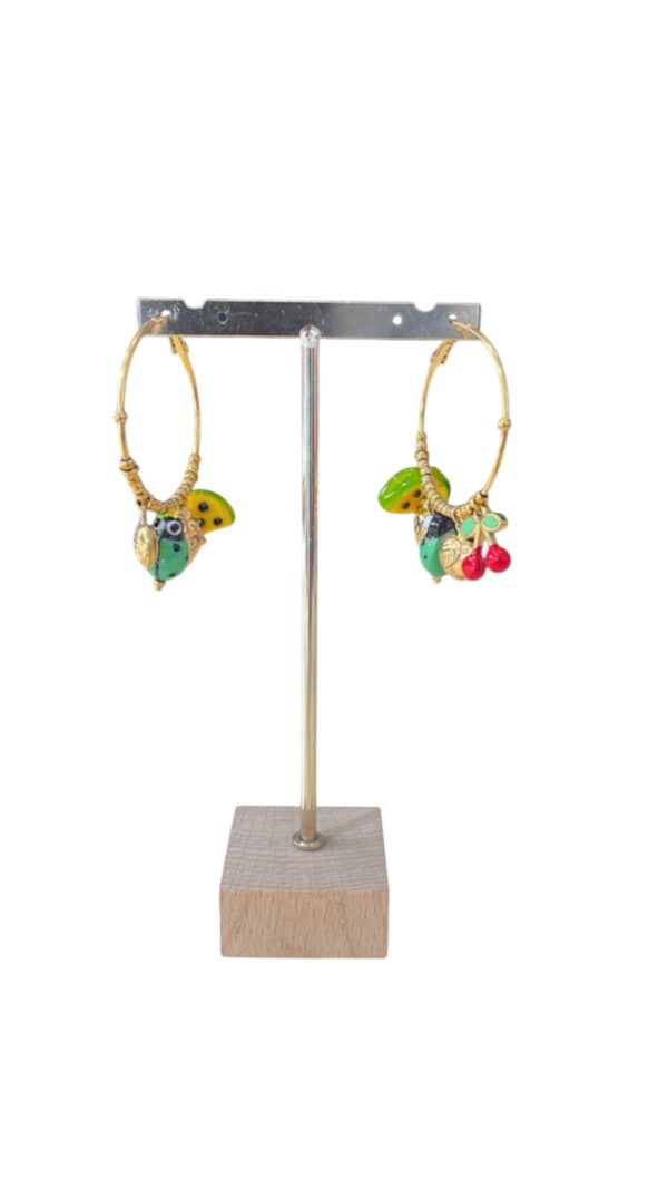Aros dorados charms