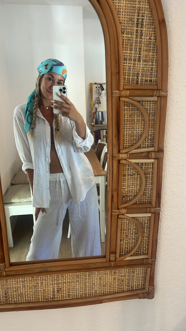 Camisa lino manga larga