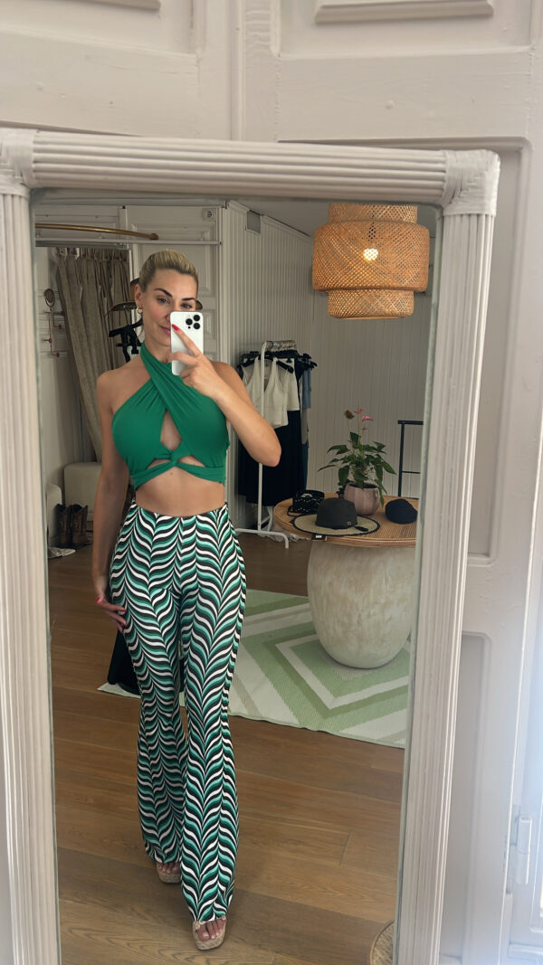 Conjunto 70’s verde