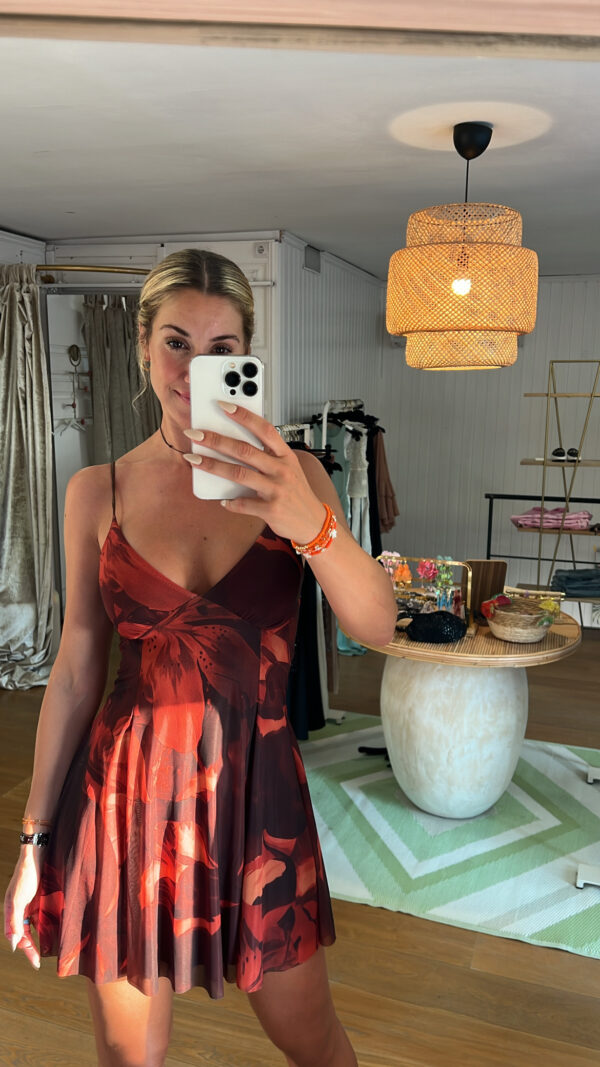 Vestido orquídea caldera
