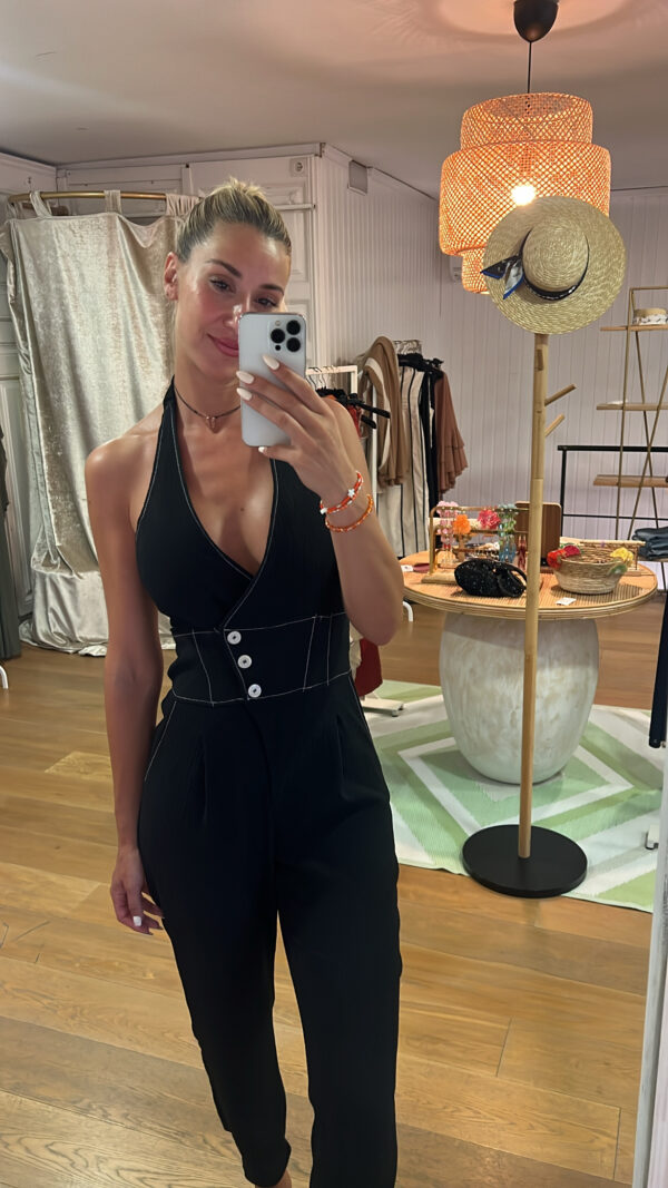 Mono Mara cuello halter negro
