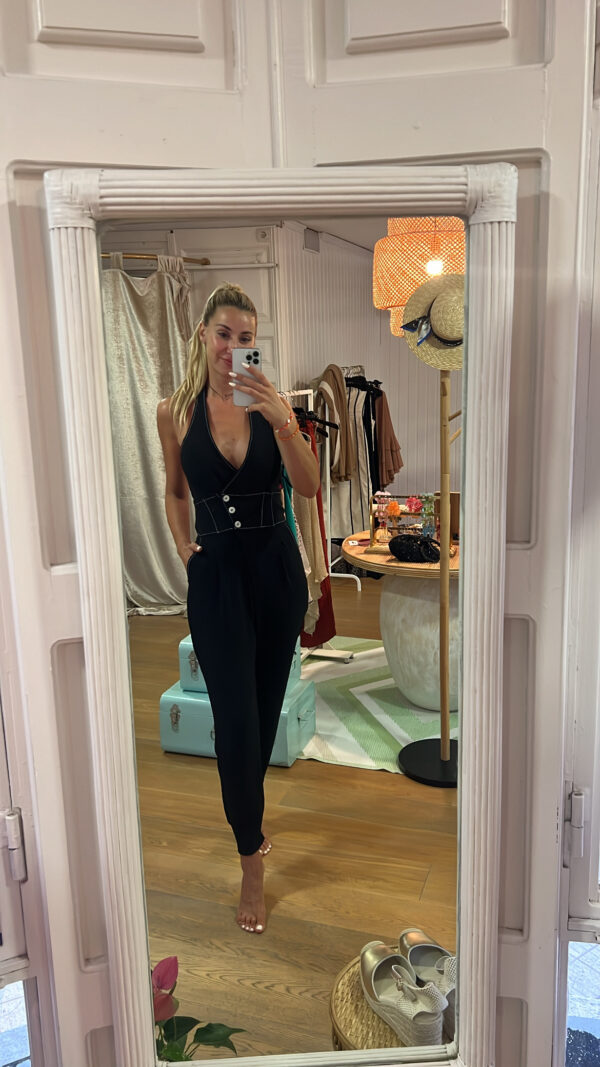 Mono Mara cuello halter negro