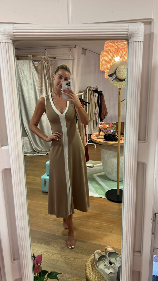 Vestido Belinda camel