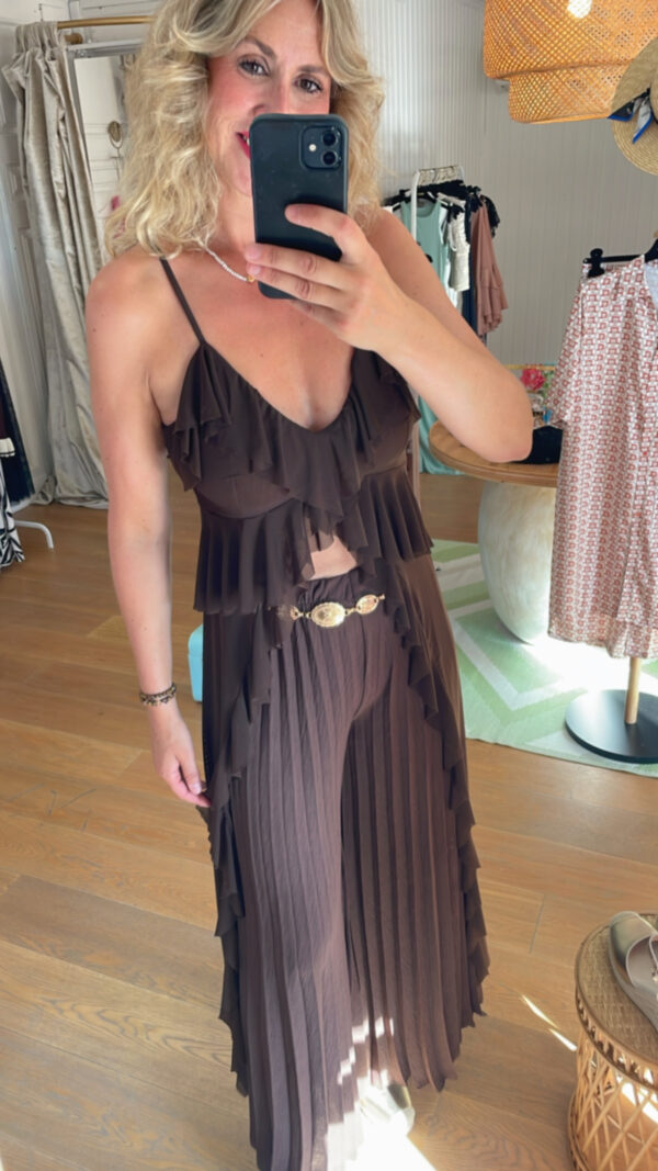Top sita marrón