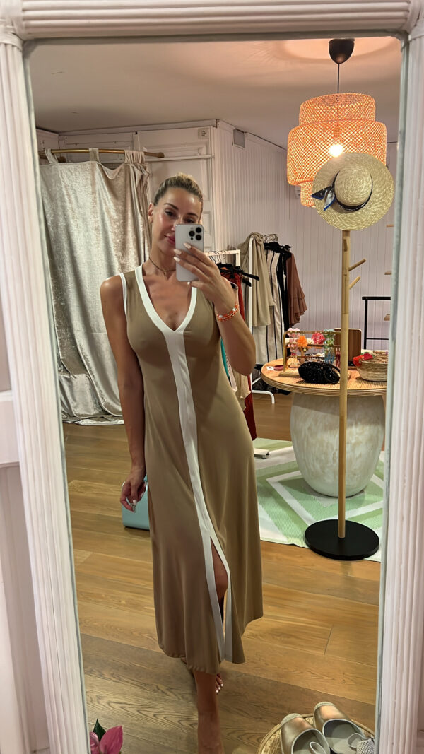 Vestido Belinda camel