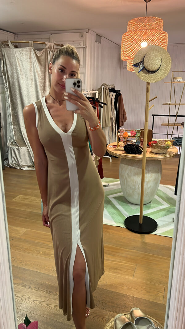 Vestido Belinda camel
