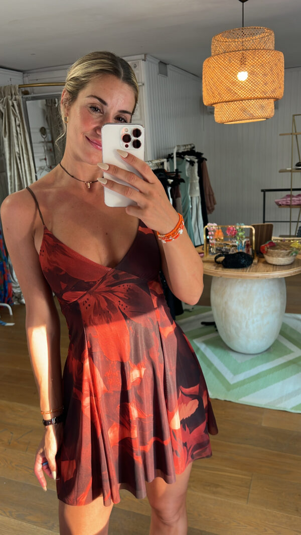 Vestido orquídea caldera