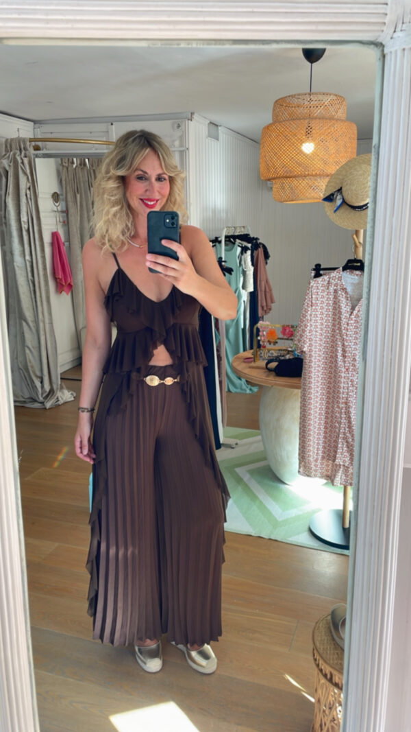Top sita marrón