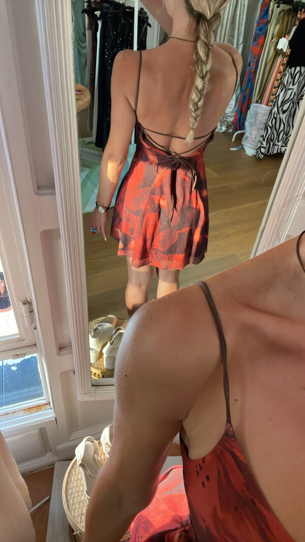 Vestido orquídea caldera