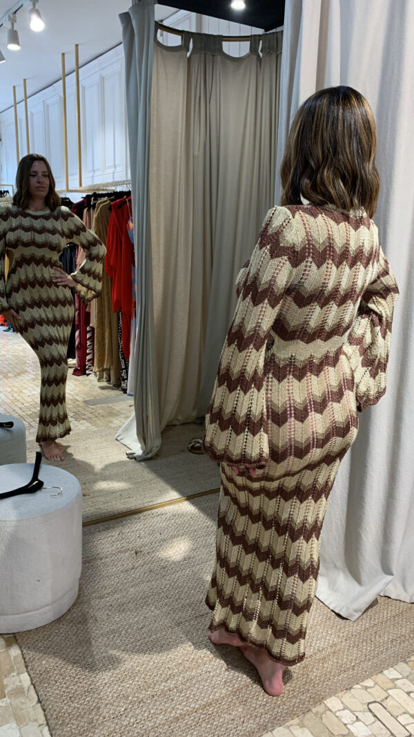 Vestido ziggy Marrón