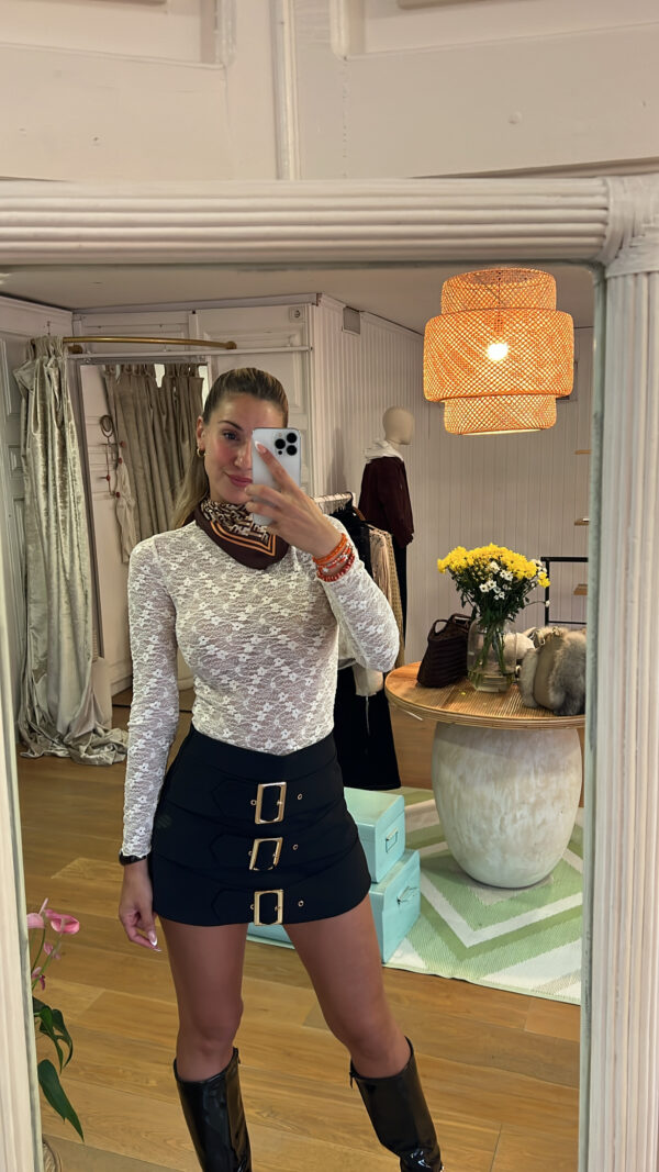 Falda pantalón triple buckle