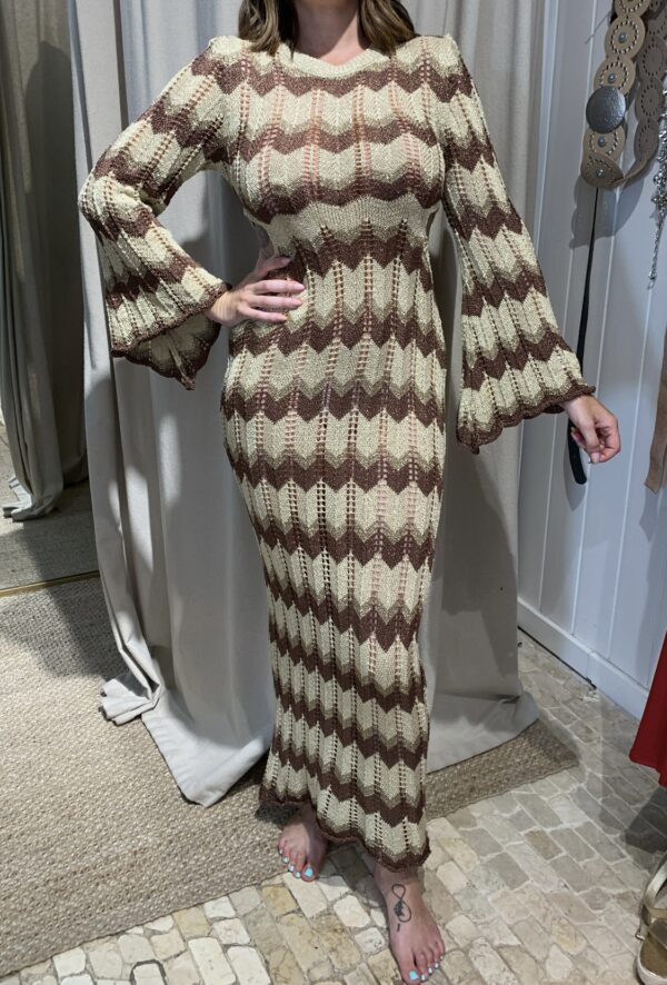 Vestido ziggy Marrón