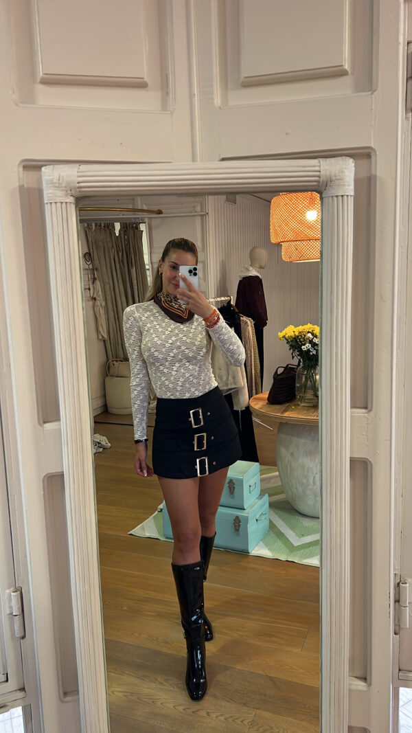 Falda pantalón triple buckle