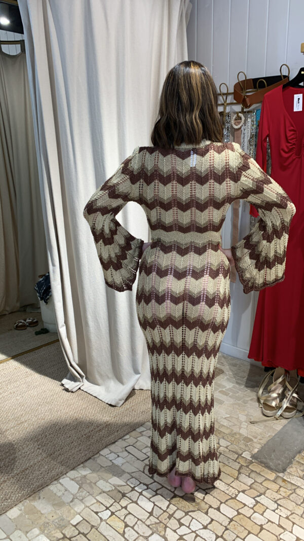 Vestido ziggy Marrón