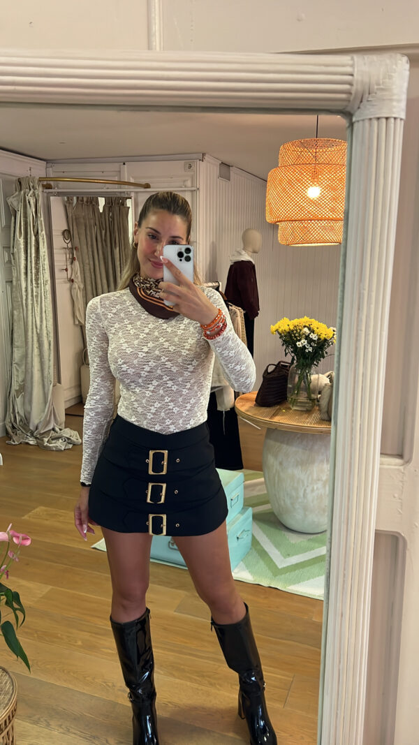 Falda pantalón triple buckle