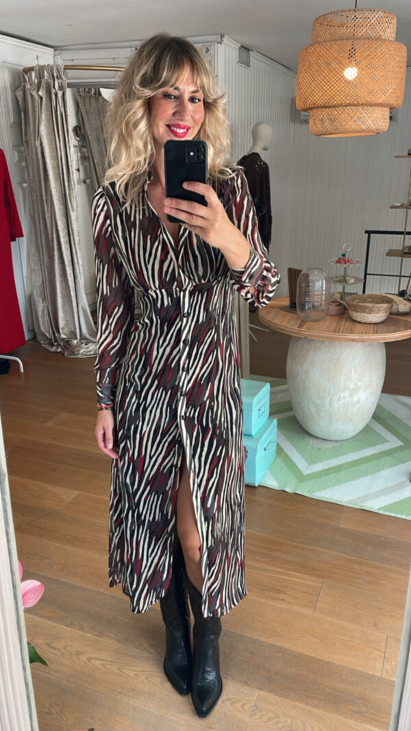Vestido camisero panter