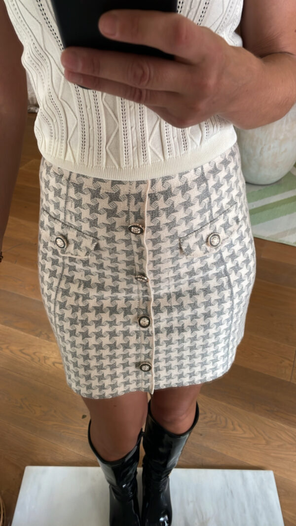 Falda beig mabel