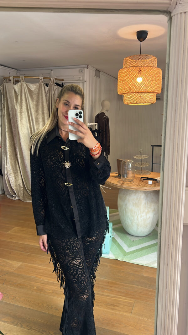 camisa Boheme negra