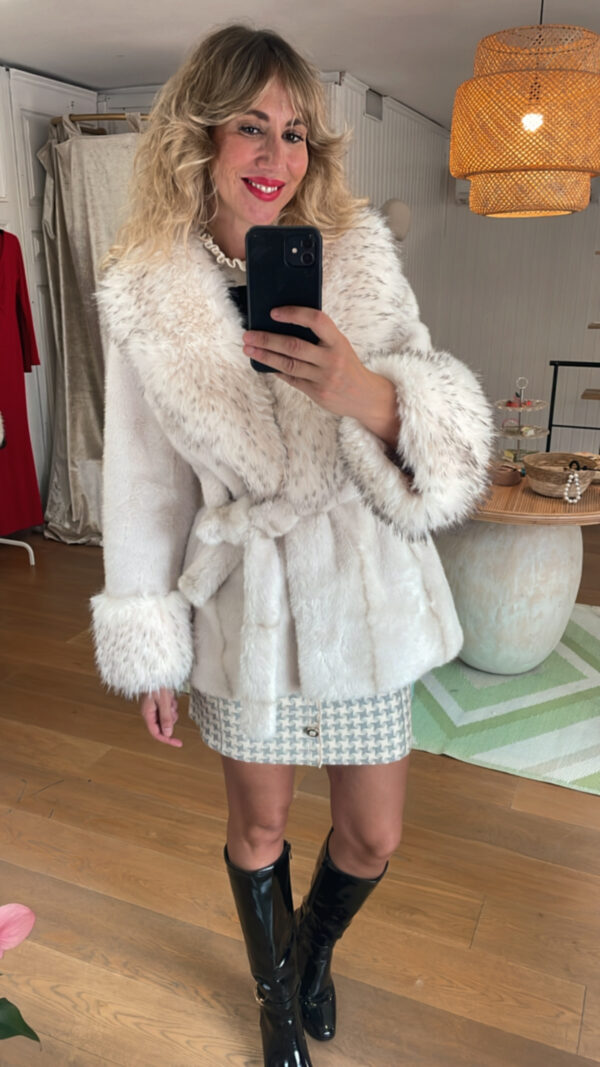 Chaqueta Siberia blanco roto