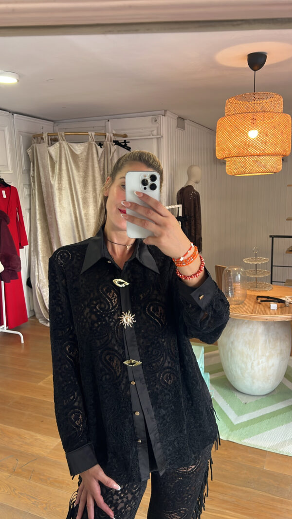 camisa Boheme negra