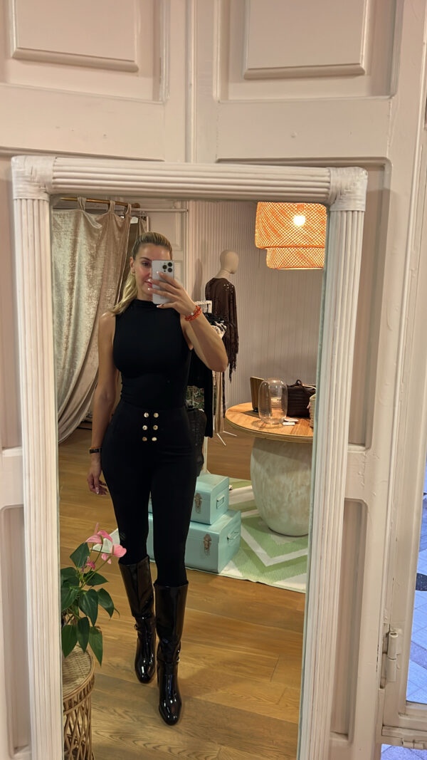 Legging velvet touch