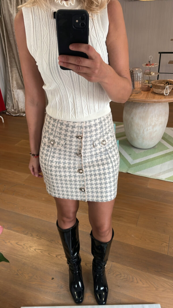 Falda beig mabel