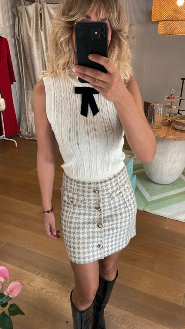 Falda beig mabel