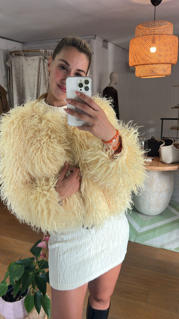 Chaqueta papillon vainilla