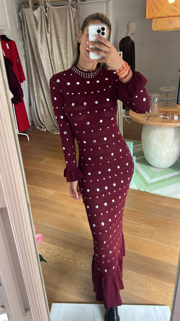 vestido Sandro granate