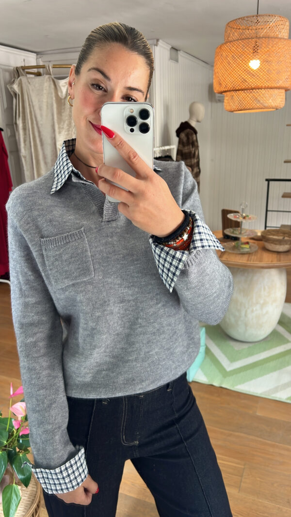 Jersey Amelie gris
