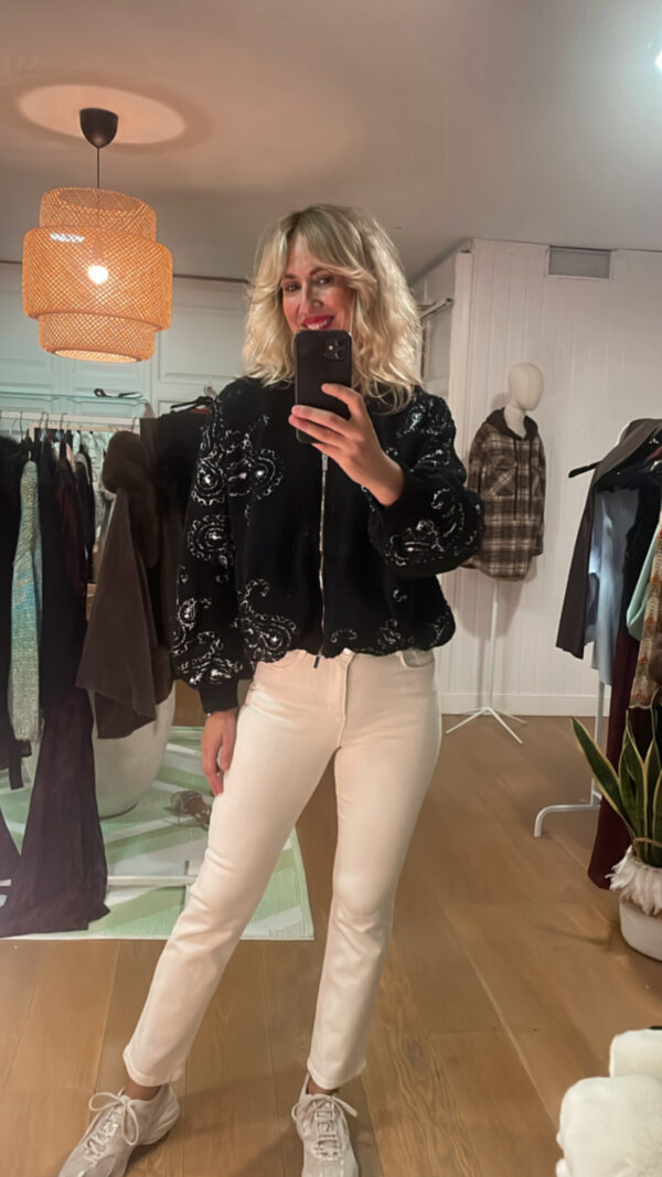 Chaqueta borreguillo pasley negra
