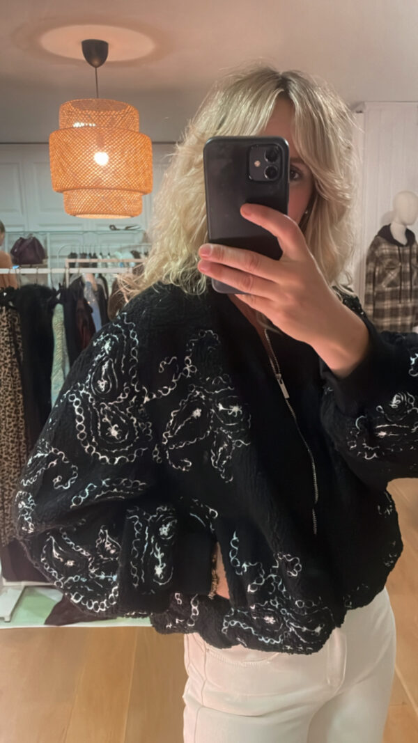 Chaqueta borreguillo pasley negra