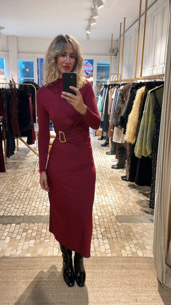 Vestido venetta burdeos