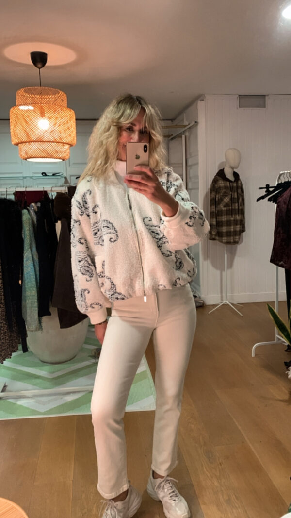 Chaqueta borreguillo pasley bone